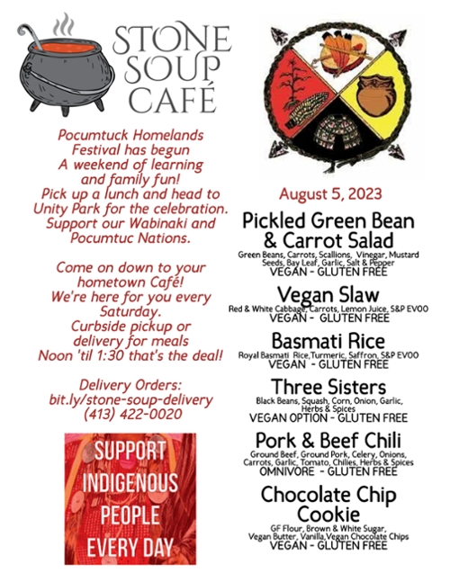 Stone Soup Café Saturday Meal