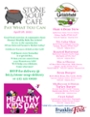 Stone Soup Café Pay-What-You-Can Saturday Menu