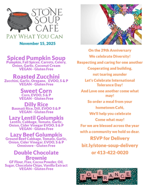 Pay-What-You-Can Meal at Stone Soup Café