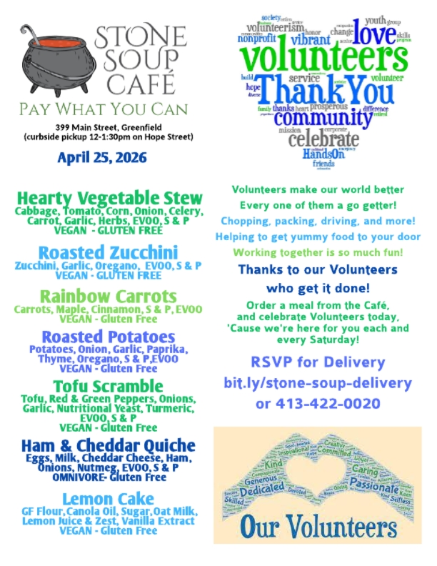 Pay-What-You-Can Meal at Stone Soup Café