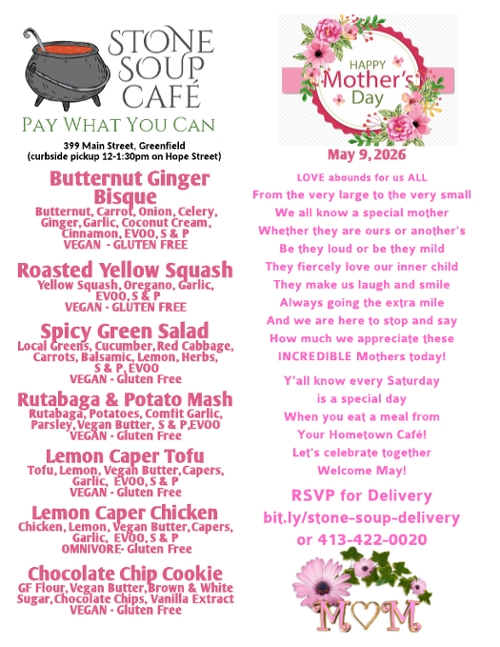 Pay-What-You-Can Meal at Stone Soup Café
