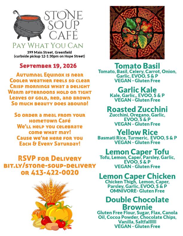 Pay-What-You-Can Saturday Lunch